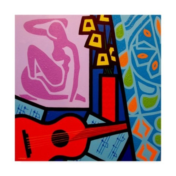 Trademark Fine Art John Nolan 'Homage To Matisse 11' Canvas Art, 14x14 ALI37027-C1414GG